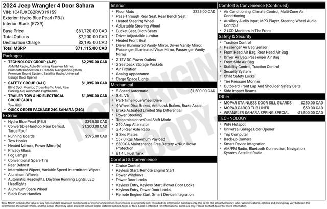 Used 2024 Jeep Wrangler Sahara w/ Technology Group image 6