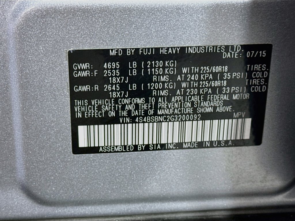 Used 2016 Subaru Outback 2.5i Limited AWD/4WD image 42