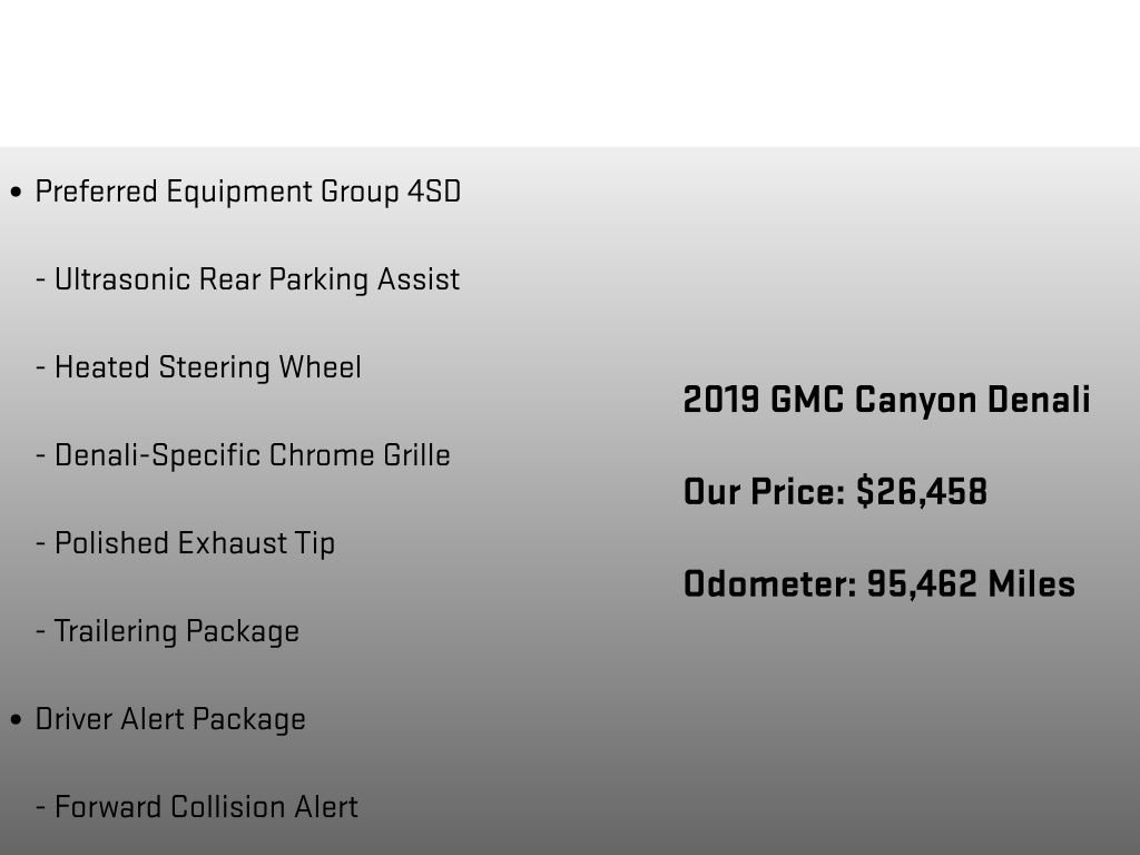 Used 2019 GMC Canyon Denali AWD/4WD image 12