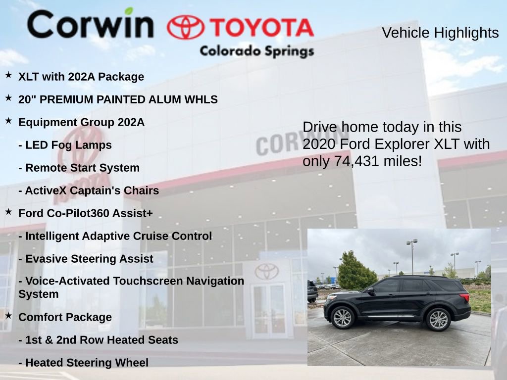 Used 2020 Ford Explorer XLT w/ Equipment Group 202A AWD/4WD image 7