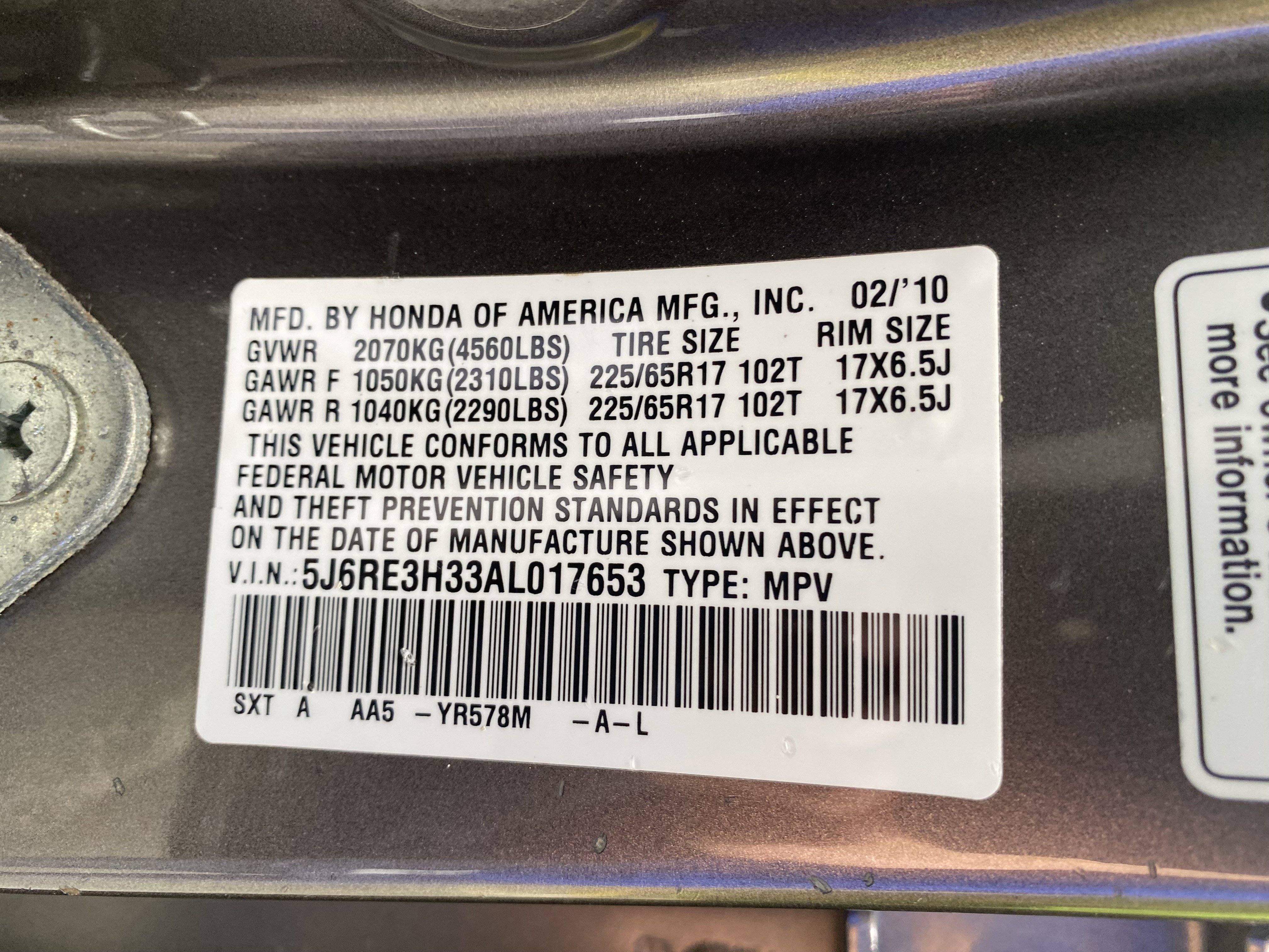 Used 2010 Honda CR-V LX image 35