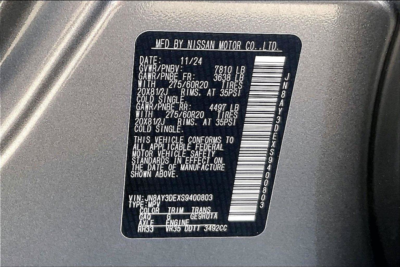 Certified 2025 Nissan Armada PRO-4X AWD/4WD image 34