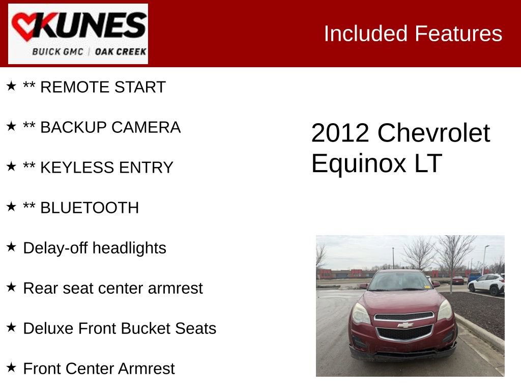 Used 2012 Chevrolet Equinox LT w/ Driver Convenience Package image 2