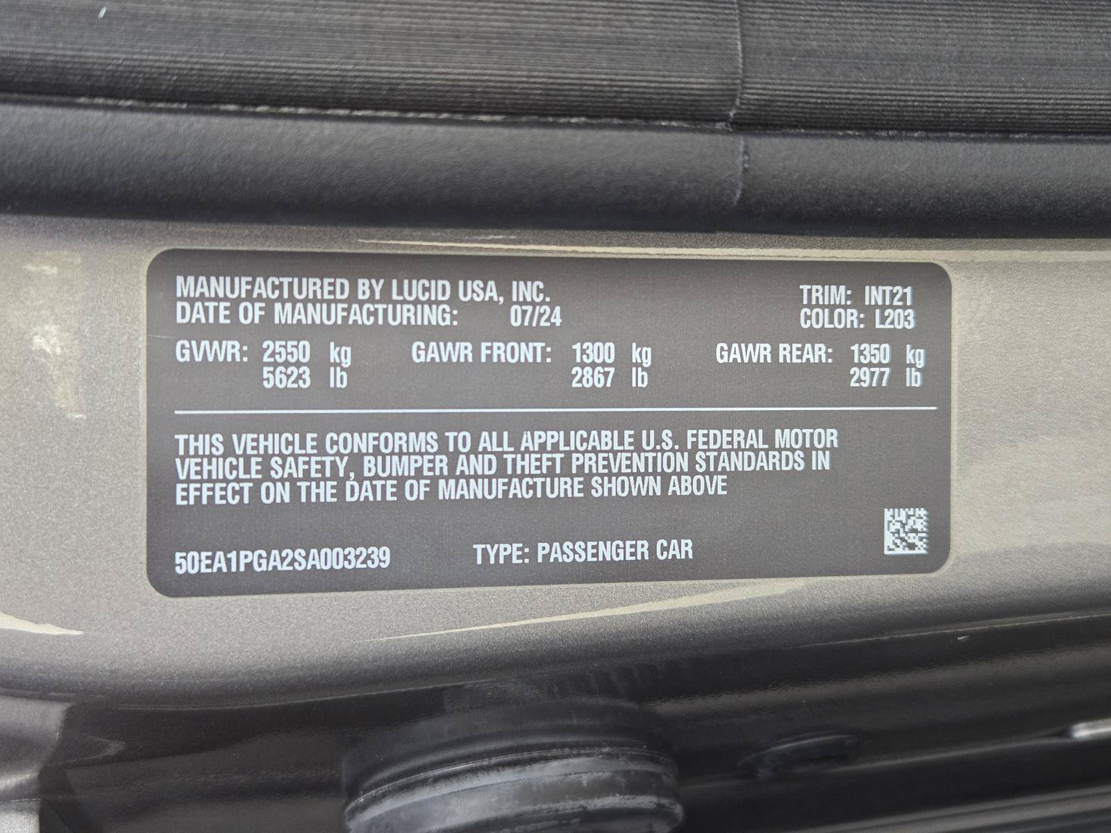 Used 2025 Lucid Air Pure RWD image 25