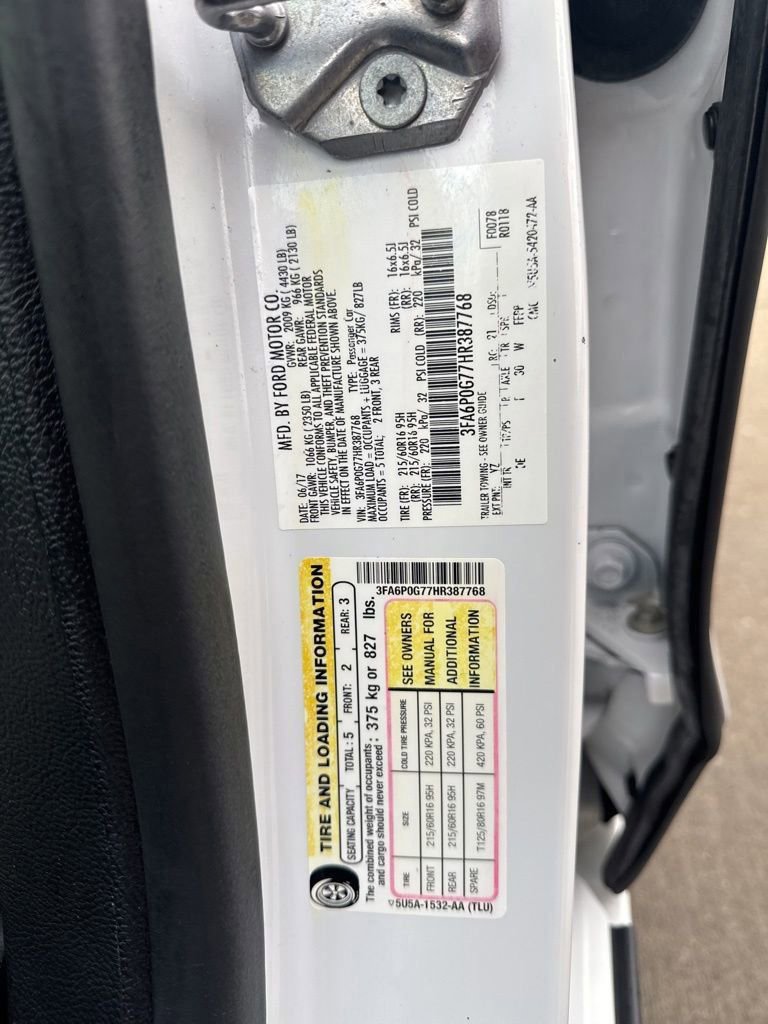 Certified 2017 Ford Fusion S image 56