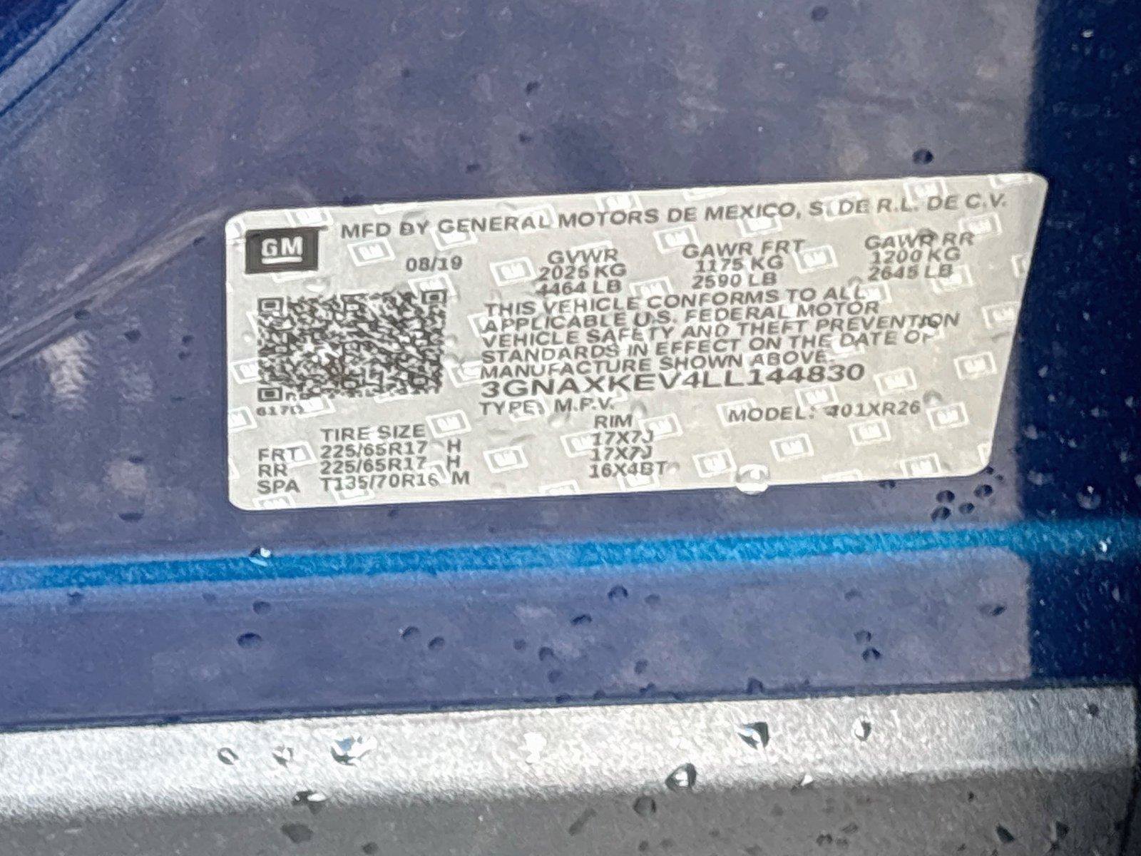 Used 2020 Chevrolet Equinox LT w/ LPO, Floor Liner Package FWD image 30