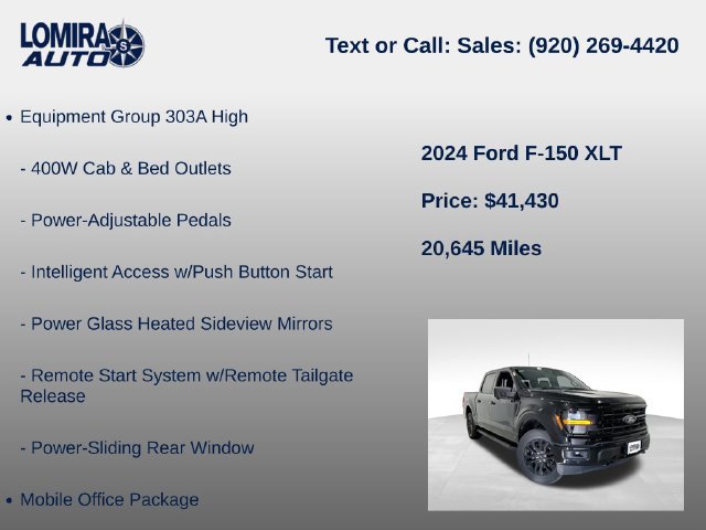 Used 2024 Ford F150 XLT w/ Equipment Group 303A High AWD/4WD image 21
