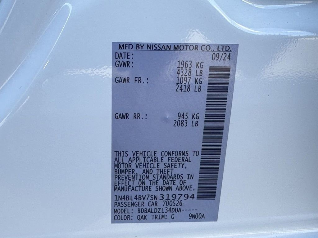 New 2025 Nissan Altima 2.5 S image 39