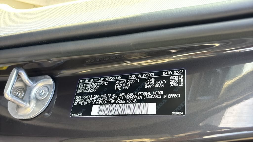 Certified 2023 Volvo XC90 B6 Plus w/ Protection Package AWD/4WD image 33