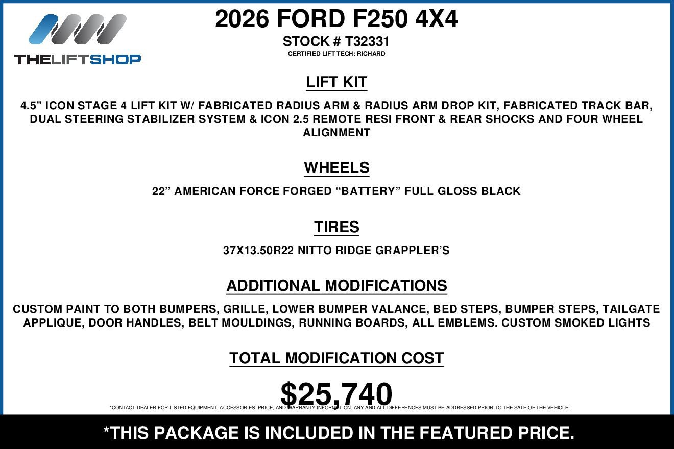 Used 2026 Ford F250 Lariat w/ Lariat Premium Package image 2