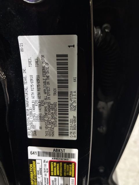 Used 2021 Toyota Tundra 1794 Edition w/ TRD Off-Road Package image 40