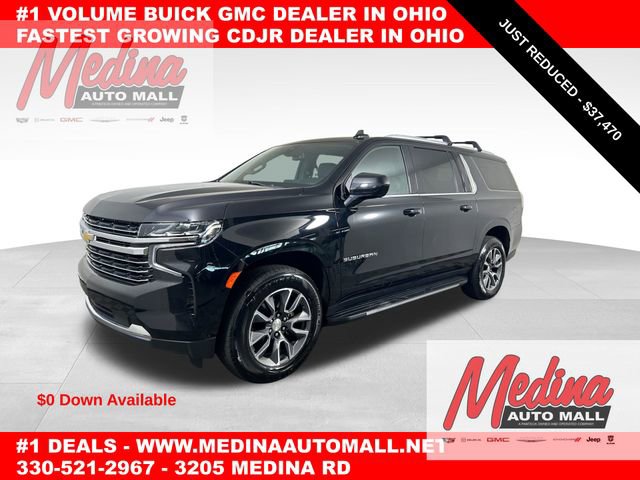 Used 2021 Chevrolet Suburban LT w/ Rear Media and Nav Package