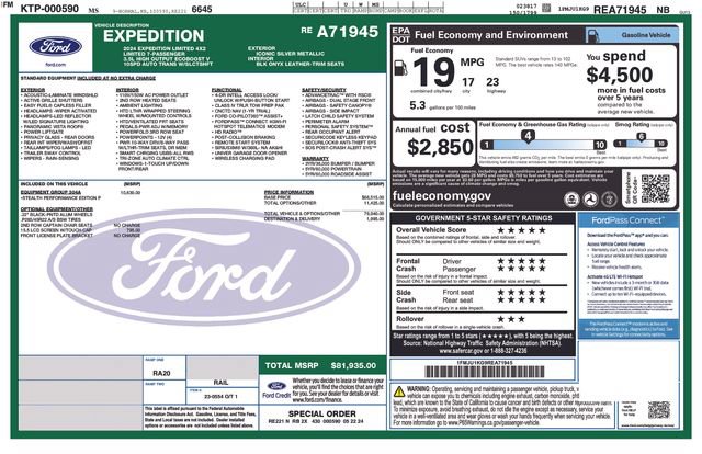 Certified 2024 Ford Expedition Limited RWD image 8