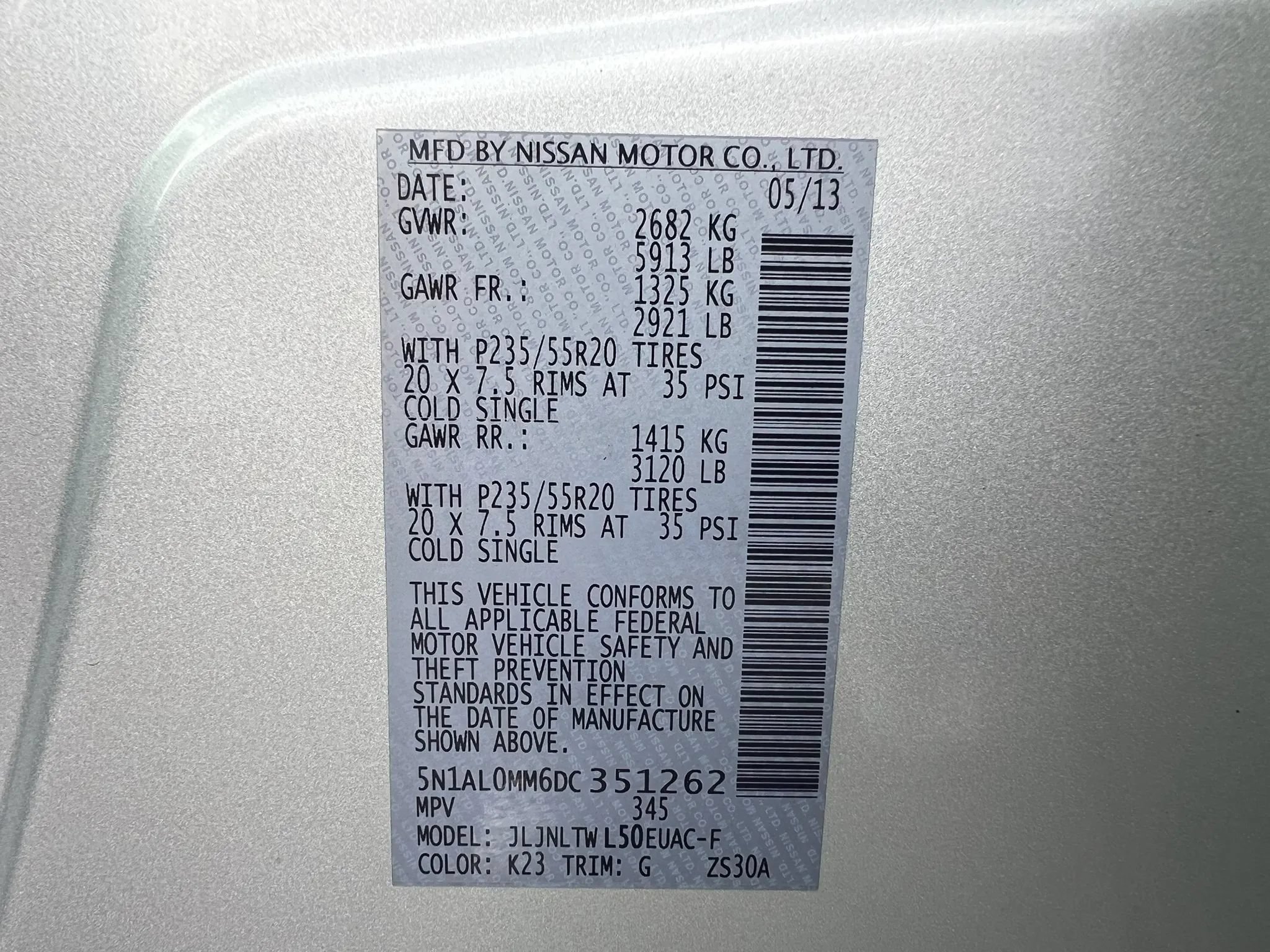 Used 2013 INFINITI JX35 AWD w/ Premium Pkg image 54