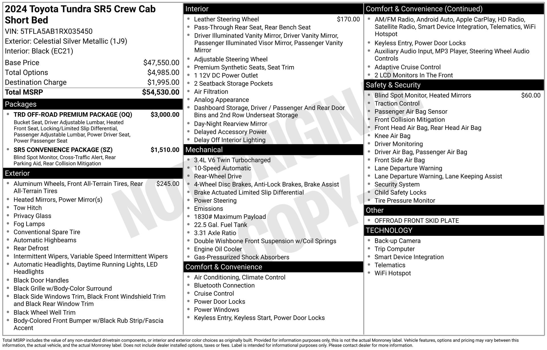 Used 2024 Toyota Tundra SR5 w/ TRD Off-Road Premium Package image 31