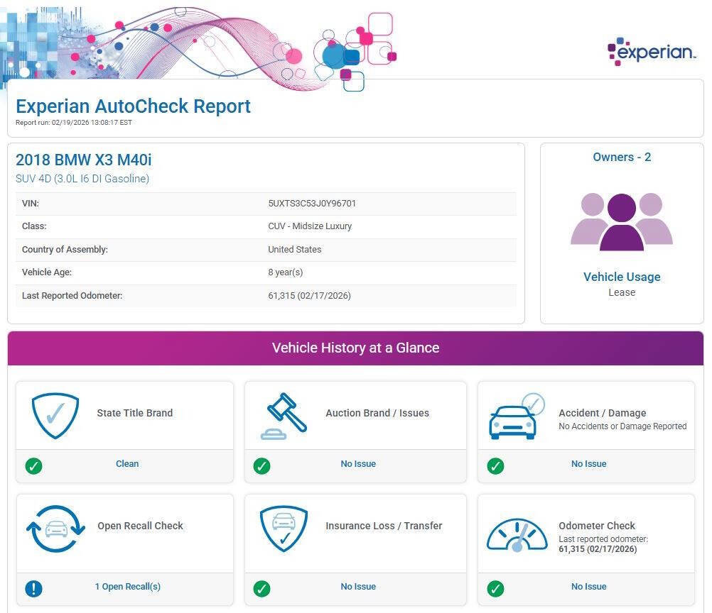 Used 2018 BMW X3 M40i image 13