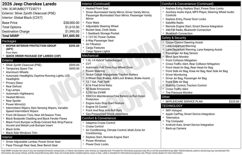 New 2026 Jeep Cherokee Laredo image 6