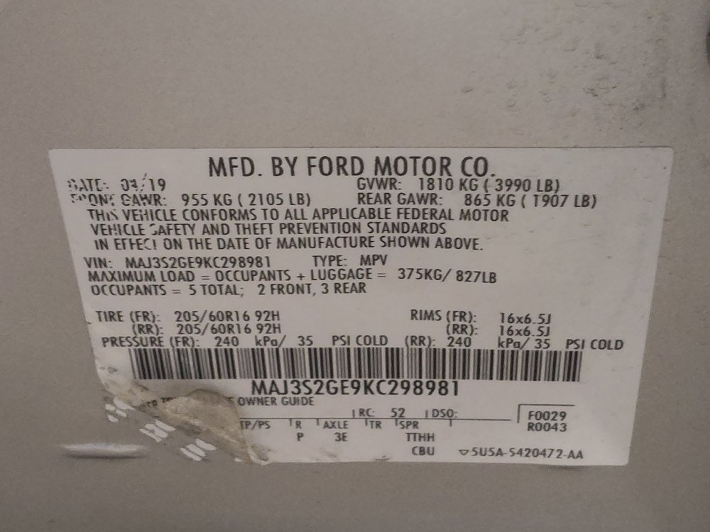 Used 2019 Ford EcoSport SE FWD image 33