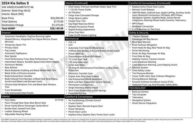 Used 2024 Kia Seltos S image 18