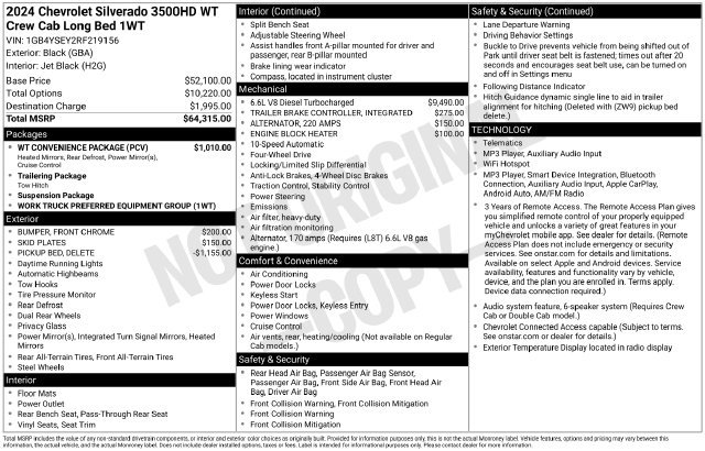 Certified 2024 Chevrolet Silverado 3500 W/T w/ WT Convenience Package AWD/4WD image 16