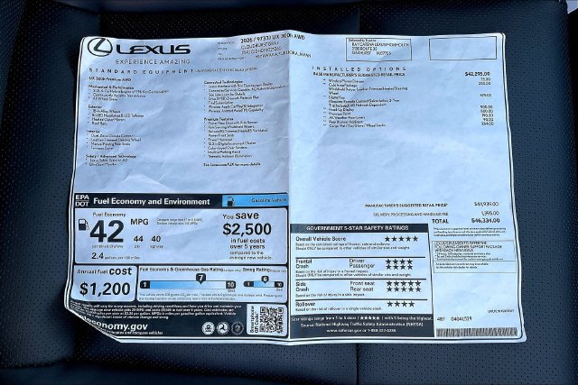 New 2026 Lexus UX 300h AWD w/ Accessory Package (Z1) image 14