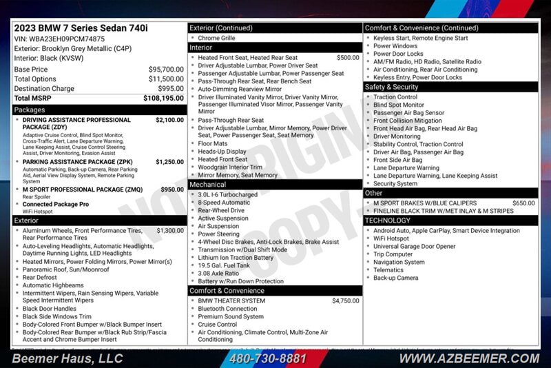 Used 2023 BMW 740i RWD image 3