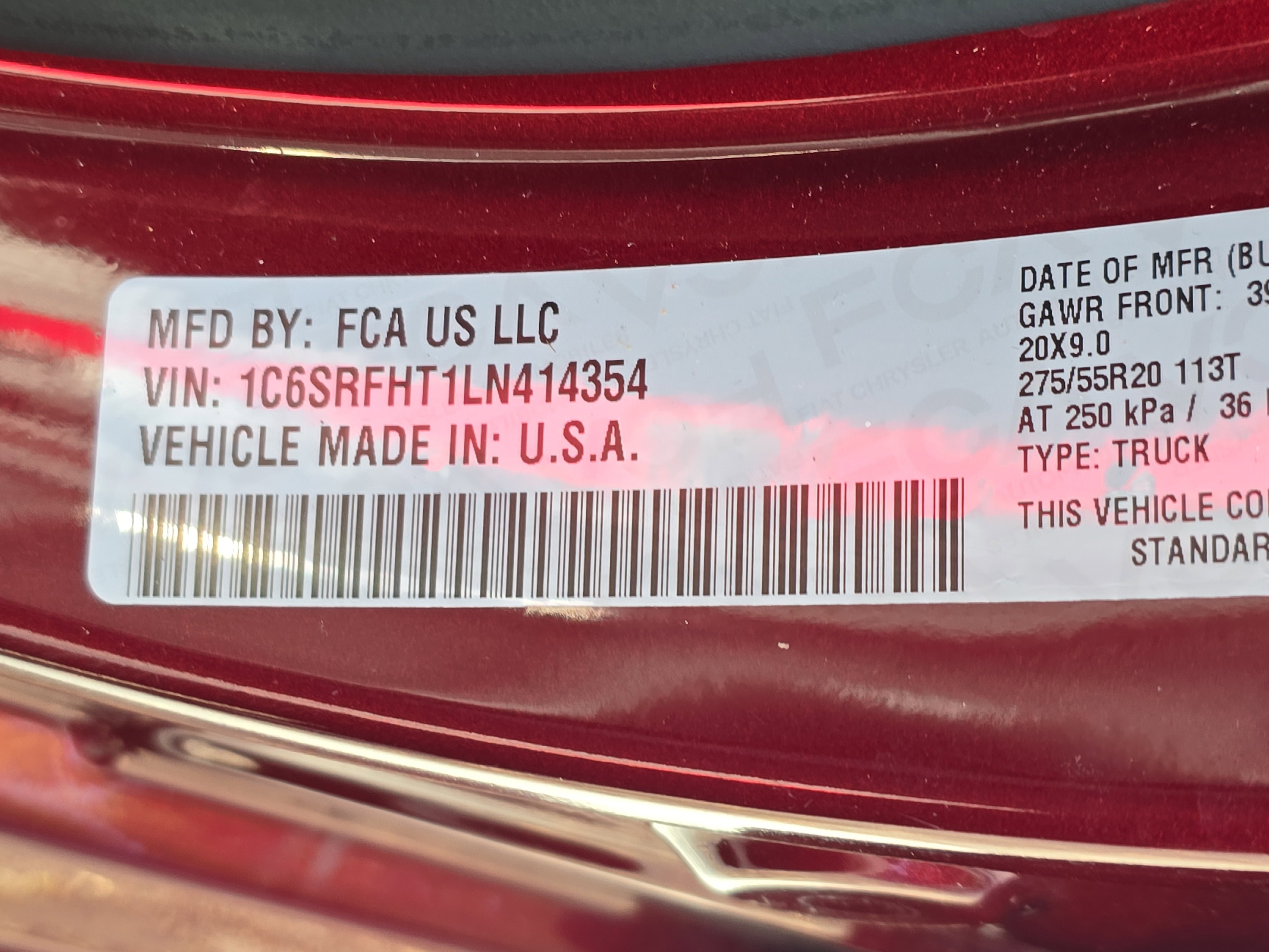 Used 2020 RAM 1500 Limited w/ Body Color Bumper Group image 34