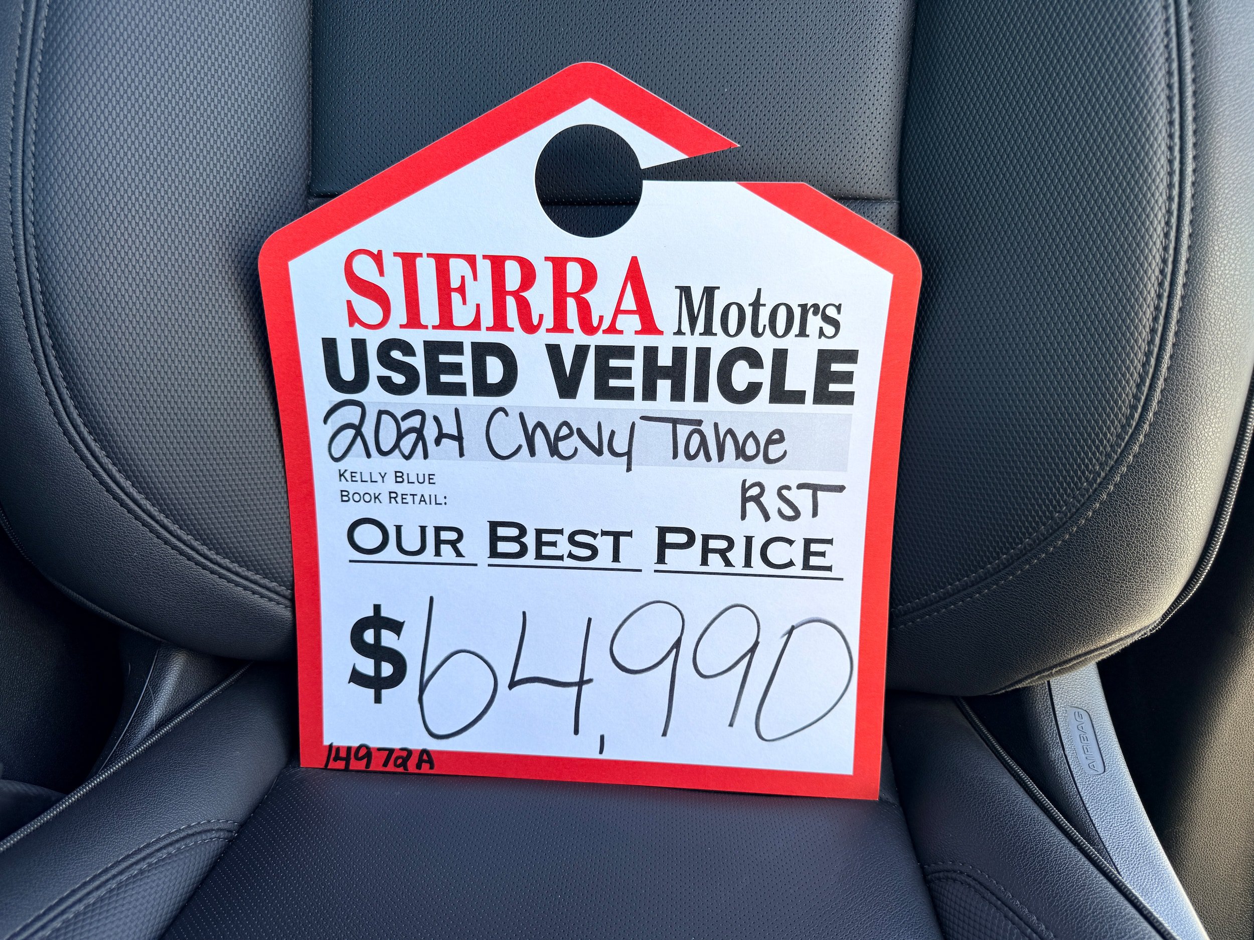 Used 2024 Chevrolet Tahoe RST w/ Luxury Package AWD/4WD image 9