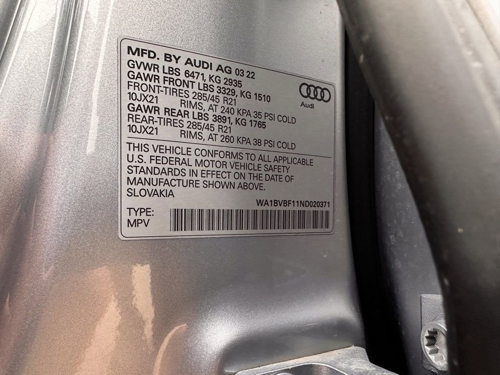 Used 2022 Audi Q8 Premium Plus image 28