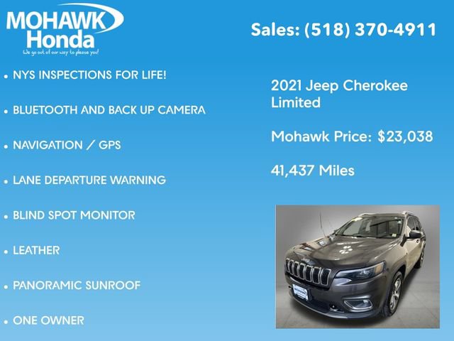 Used 2021 Jeep Cherokee Limited w/ Elite Package AWD/4WD image 7
