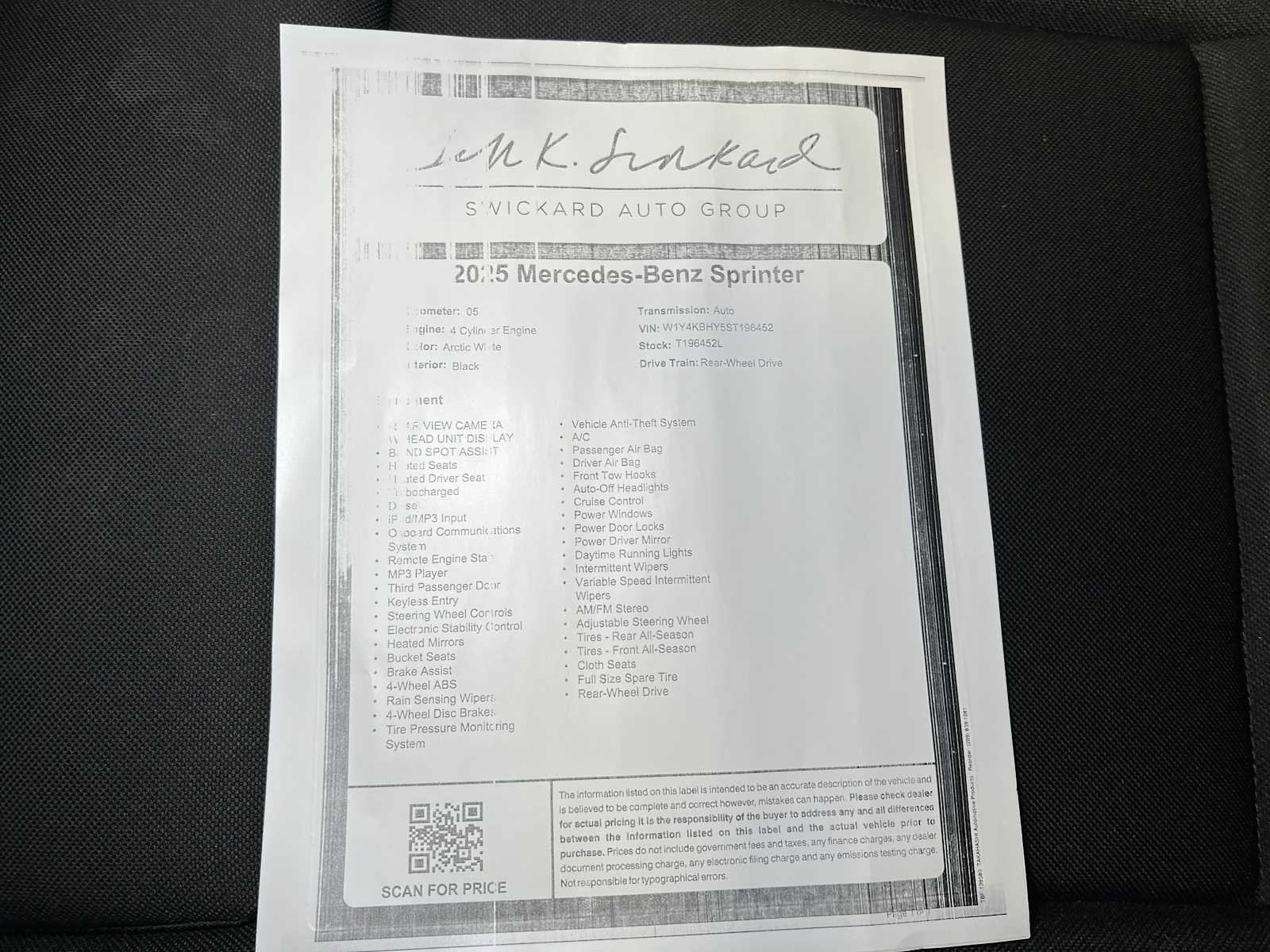 Used 2025 Mercedes-Benz Sprinter 2500 image 39