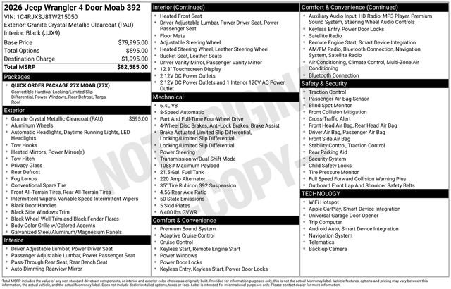 New 2026 Jeep Wrangler Unlimited Rubicon 392 image 4