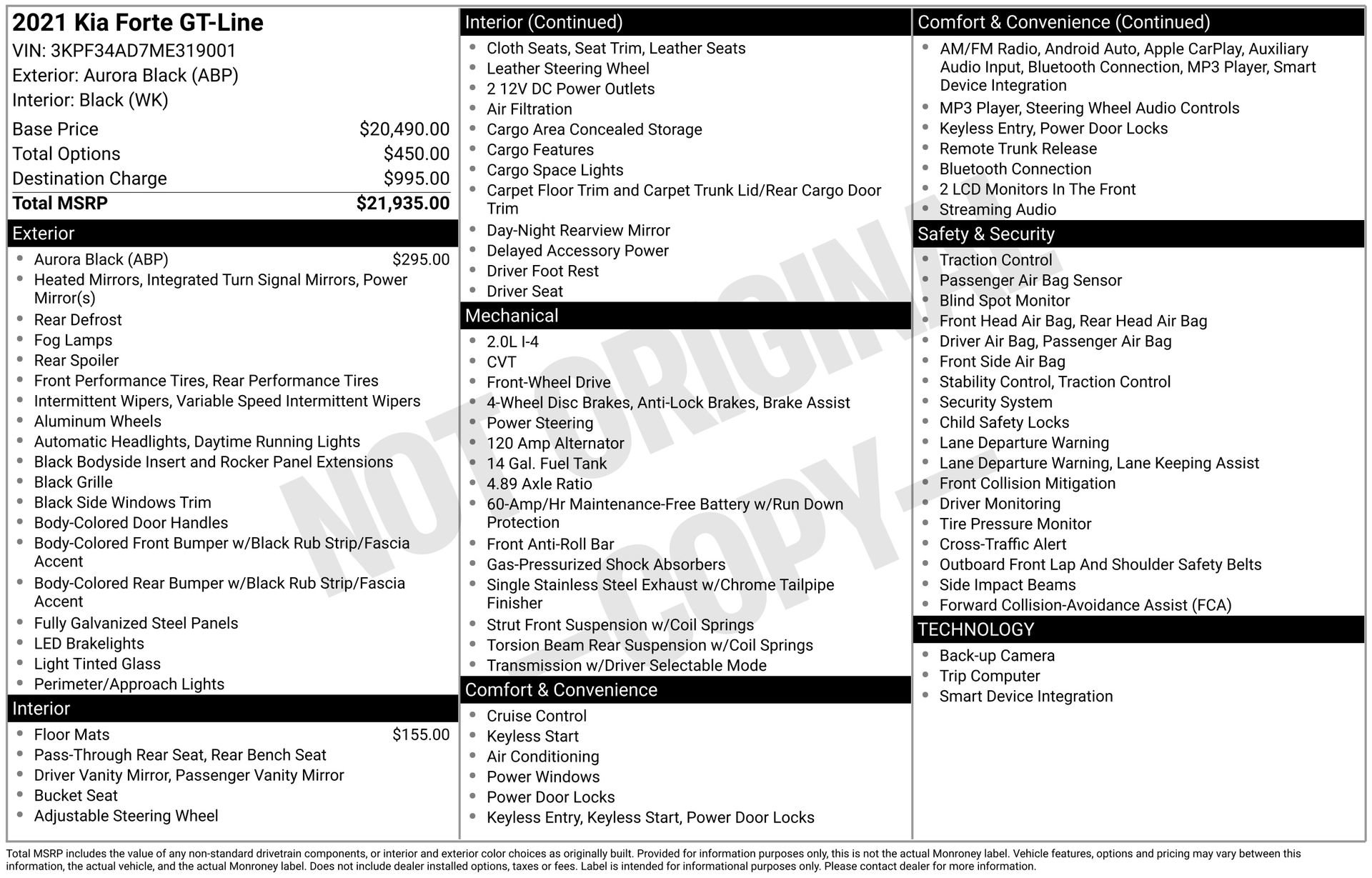 Used 2021 Kia Forte GT-Line image 46