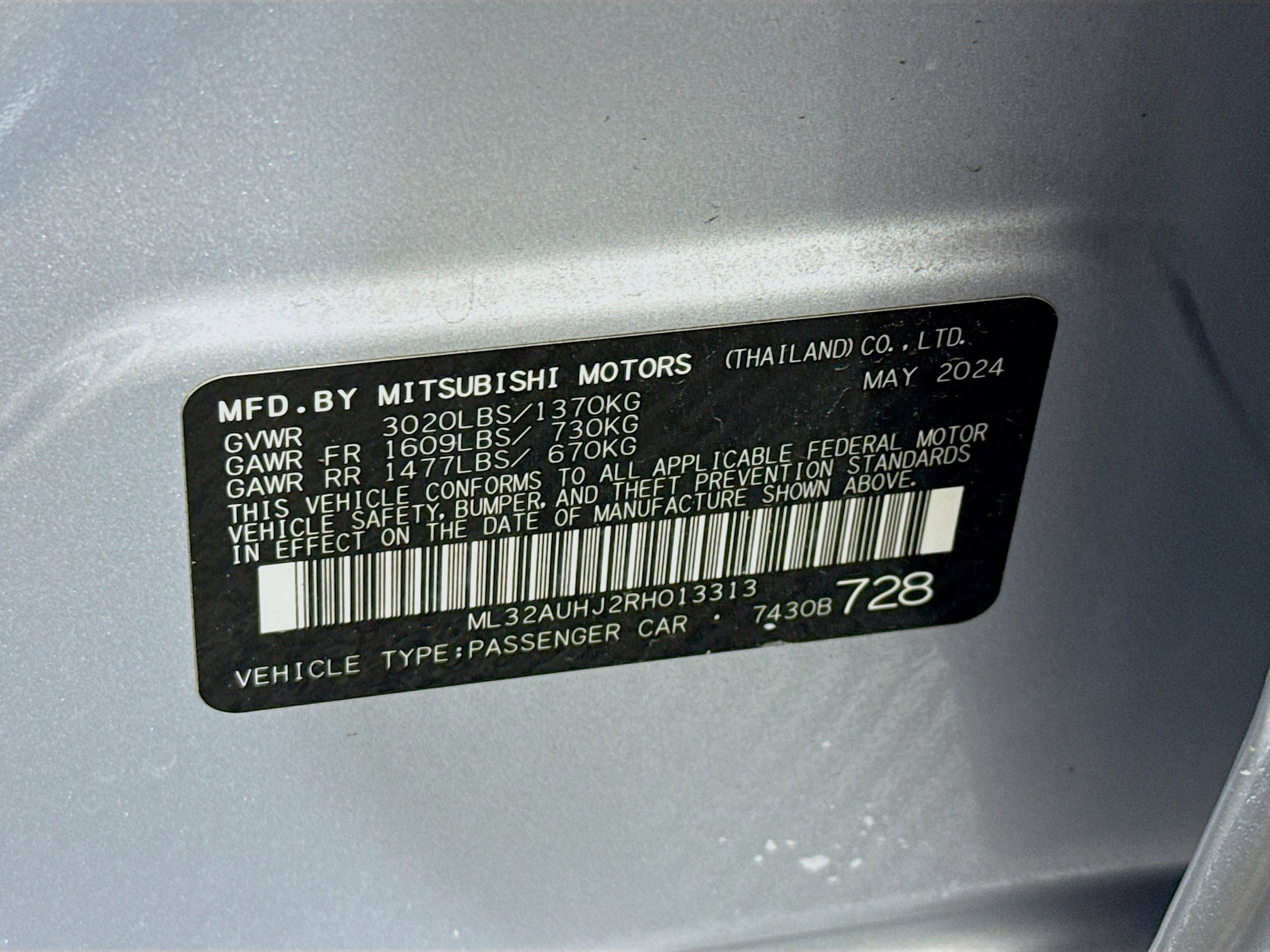 Used 2024 Mitsubishi Mirage ES FWD image 38