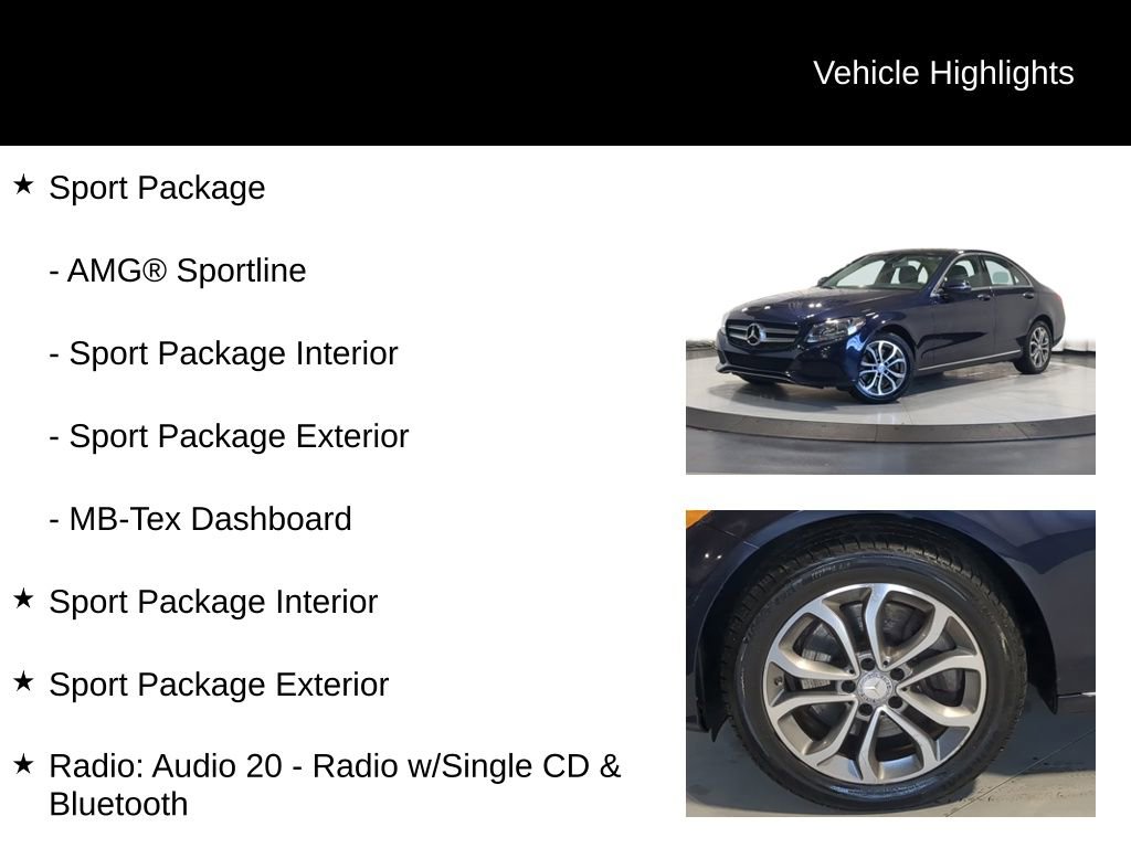 Used 2017 Mercedes-Benz C 300 4MATIC Sedan image 12