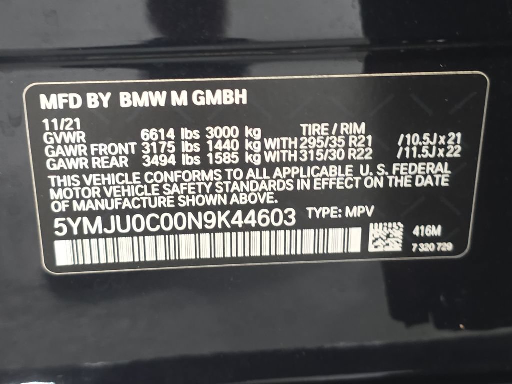 Used 2022 BMW X5 M w/ Executive Package AWD/4WD image 27