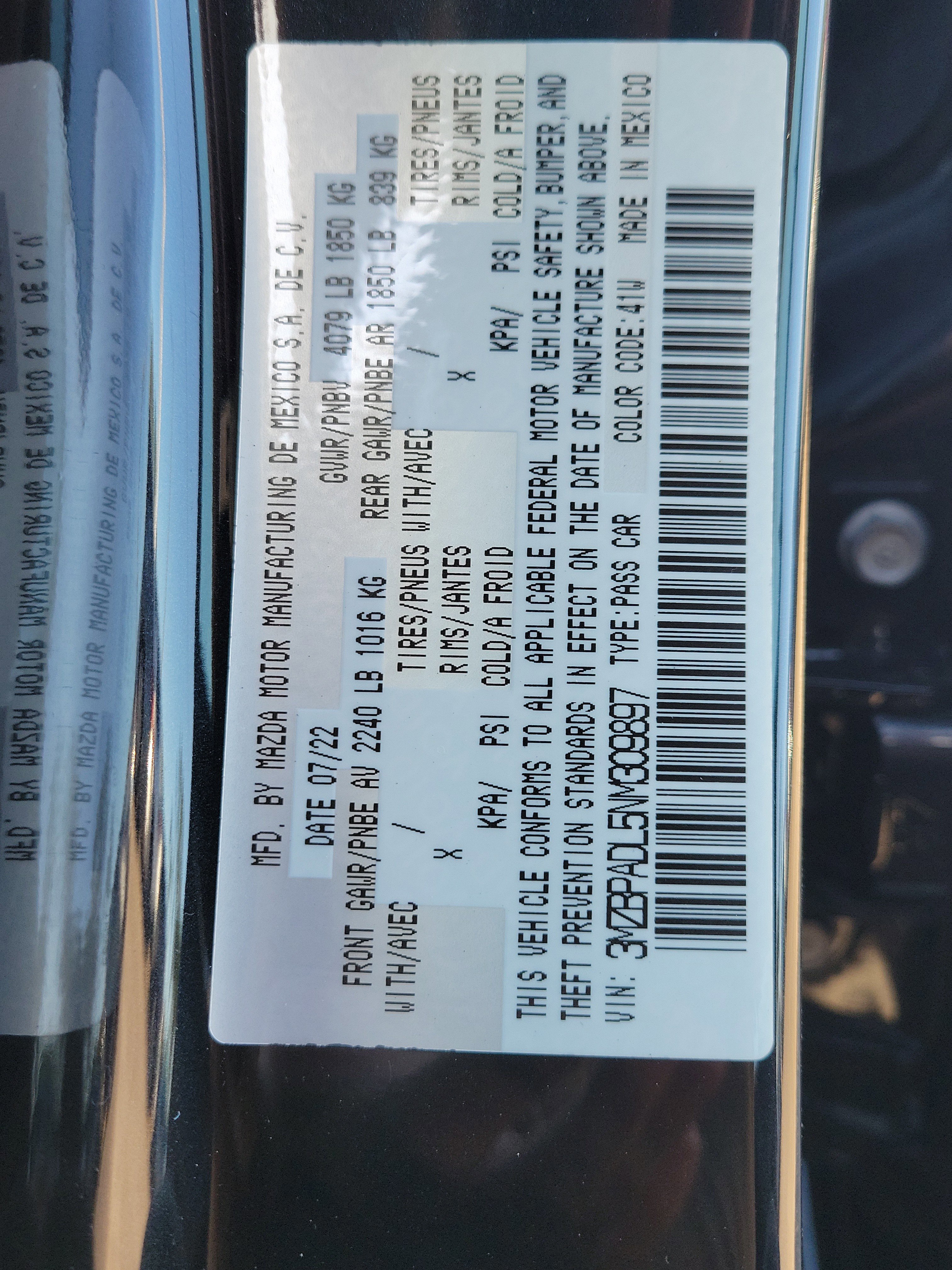 Used 2022 MAZDA MAZDA3 s image 34