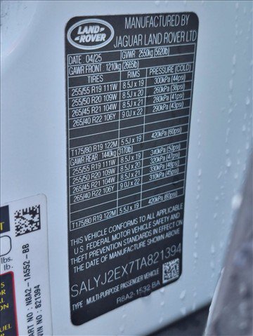 Certified 2026 Land Rover Range Rover Velar S AWD/4WD image 26