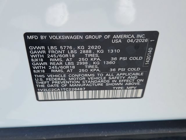 New 2026 Volkswagen Atlas Cross Sport SE AWD/4WD image 10