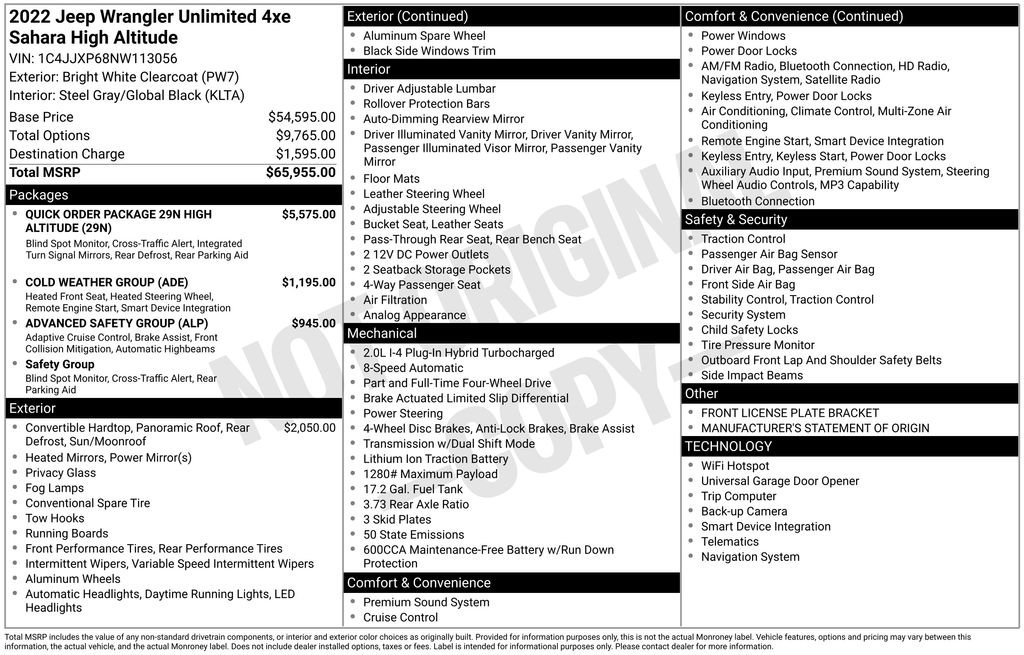 Used 2022 Jeep Wrangler Unlimited Sahara image 9