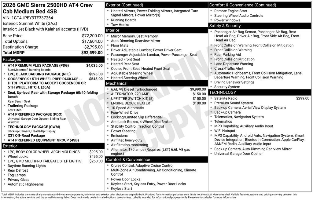 New 2026 GMC Sierra 2500 AT4 w/ AT4 Premium Plus Package AWD/4WD image 46