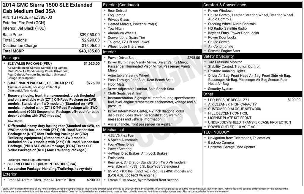 Used 2014 GMC Sierra 1500 SLE w/ SLE Value Package image 41