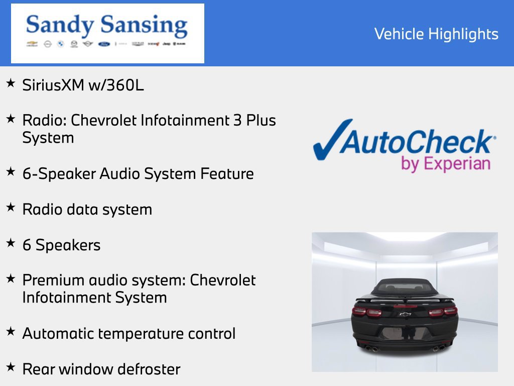 Used 2024 Chevrolet Camaro LT w/ Technology Package RWD image 7