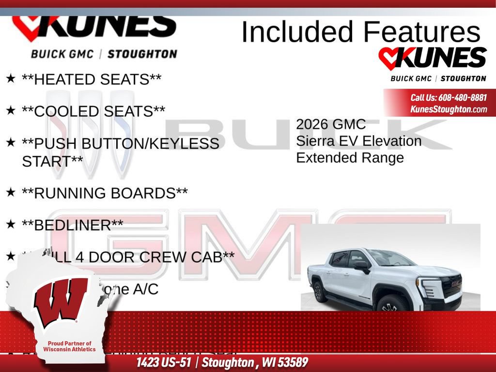 New 2026 GMC Sierra EV Elevation w/ Premium Package AWD/4WD image 5