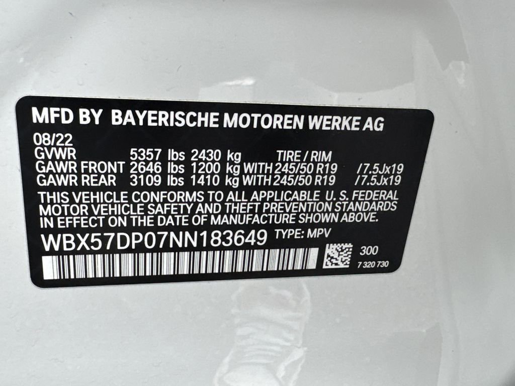 Used 2022 BMW X3 xDrive30i w/ Convenience Package w/ZPA image 34