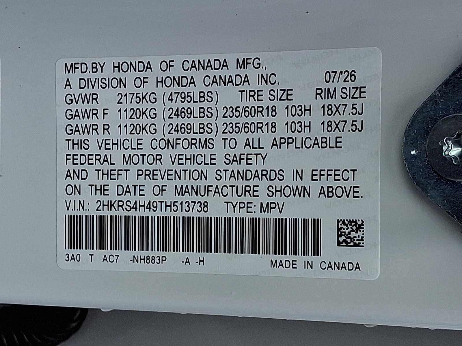 New 2026 Honda CR-V EX image 10