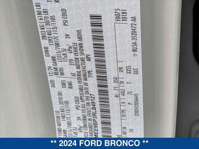 Certified 2024 Ford Bronco Badlands AWD/4WD image 24