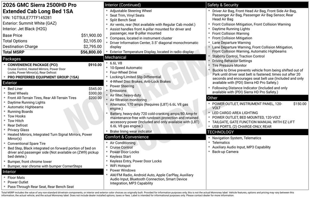 New 2026 GMC Sierra 2500 Pro w/ Convenience Package image 24