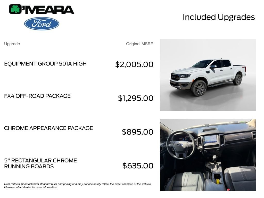 Used 2021 Ford Ranger Lariat w/ Equipment Group 501A High AWD/4WD image 4
