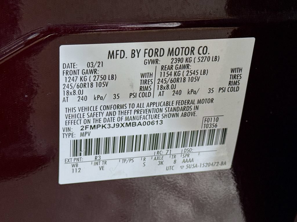 Used 2021 Ford Edge SEL FWD image 38